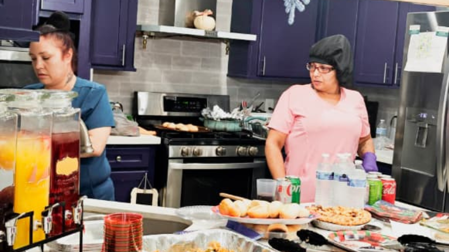 Bright breakfast area